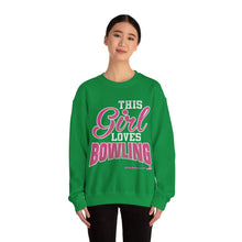 Load image into Gallery viewer, This Girl Loves Bowling (Crewneck Sweatshirt 120)