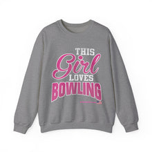 Load image into Gallery viewer, This Girl Loves Bowling (Crewneck Sweatshirt 120)