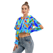Load image into Gallery viewer, Women's Bowling Hoddie All-Over Print Women's Heavy Fleece Hoodie With Hollow Out Sleeve