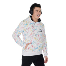 Load image into Gallery viewer, 300 & 800 Club All-Over Print Men's Pullover Hoodie (H100)