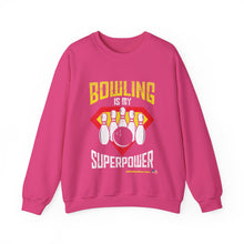 Load image into Gallery viewer, Bowling Is My Superpower  (Crewneck Sweatshirt 121)