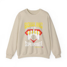 Load image into Gallery viewer, Bowling Is My Superpower  (Crewneck Sweatshirt 121)