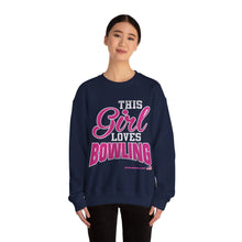 Load image into Gallery viewer, This Girl Loves Bowling  (Crewneck Sweatshirt 120)