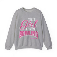 Load image into Gallery viewer, This Girl Loves Bowling  (Crewneck Sweatshirt 120)