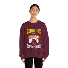 Load image into Gallery viewer, Bowling Is My Superpower  (Crewneck Sweatshirt 121)