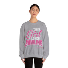 Load image into Gallery viewer, This Girl Loves Bowling  (Crewneck Sweatshirt 120)