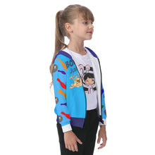 Load image into Gallery viewer, Bowling Just Do It All-Over Print Kid's Zip-up Hoodie With Patch Pocket