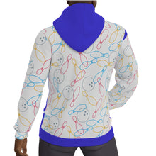 Load image into Gallery viewer, 300 Game No Pins Left Behind All-Over Print Men's Thicken Pullover Hoodie (104)
